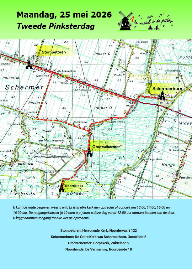 Muziek in de polder op tweede Pinksterdag